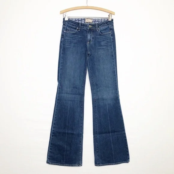 PAIGE Dark Blue Boot Cut Jeans - Picture 12 of 12